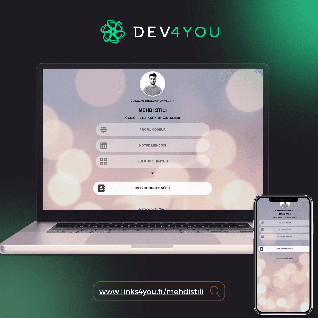 Dev4You : Carte de visite